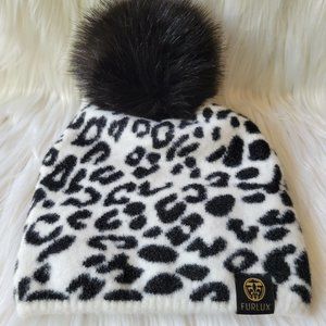 Furlux Snow Leopard Pom Pom Hat